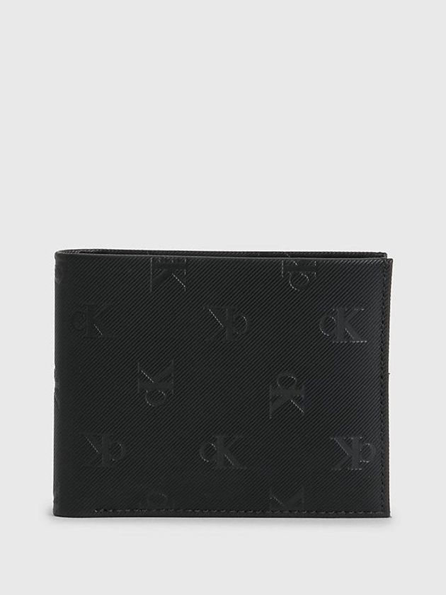 Calvin Klein USA Leather Slimfold Mens Wallet Black 0562193-JM